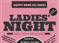 Ladies' Night at RIS! Happy Hour All Night! Dj Lalee and DJ Reets